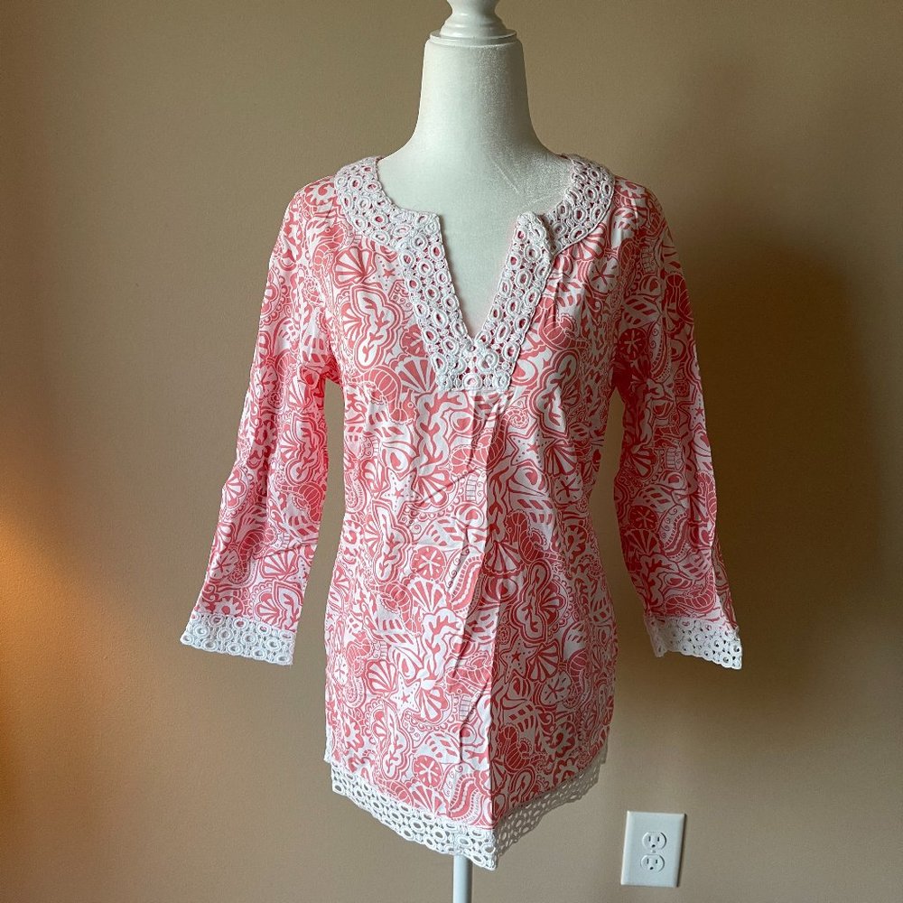 Vineyard Vines Women's Tunic Size S Coral